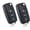 Black, variant on 2 Pack 3 Button Replacement Key Fob Shell for Volkswagen Beetle Golf Passat Tiguan for Skoda No Battery