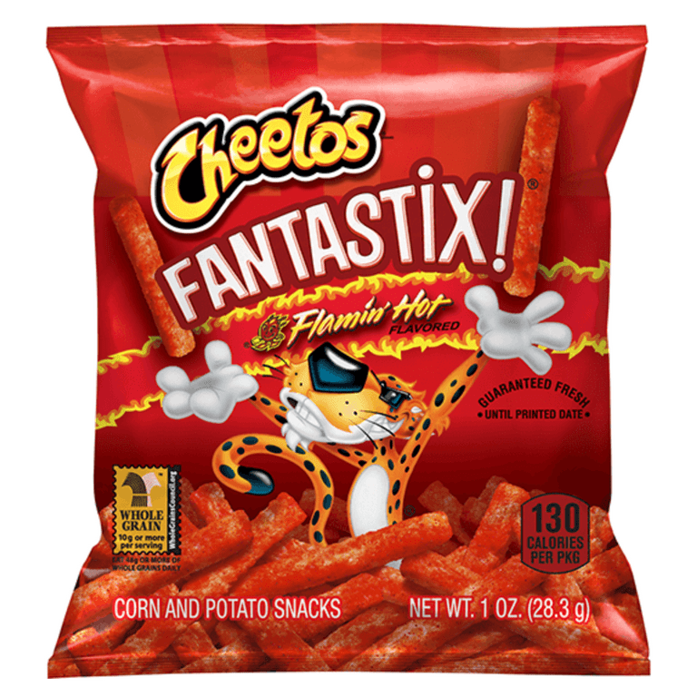 Cheetos Fantastix Flamin Hot Chips, 1 oz Bags, Pack of 16, Bundled By Shoppyway