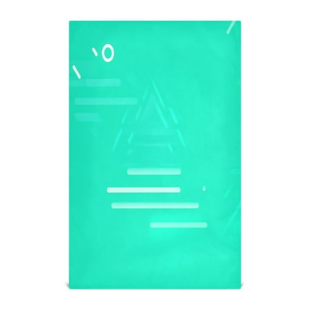 

Green Abstract Geometric Decorative Waffle Towel Kitchen Dishcloth 28x18in Multi-Use Tea Towel
