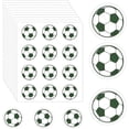 thumbnail image 1 of 120 piezas/10 hojas de pegatinas de fútbol, pegatinas de vinilo autoadhesivas para balones de fútbol, 1 of 5
