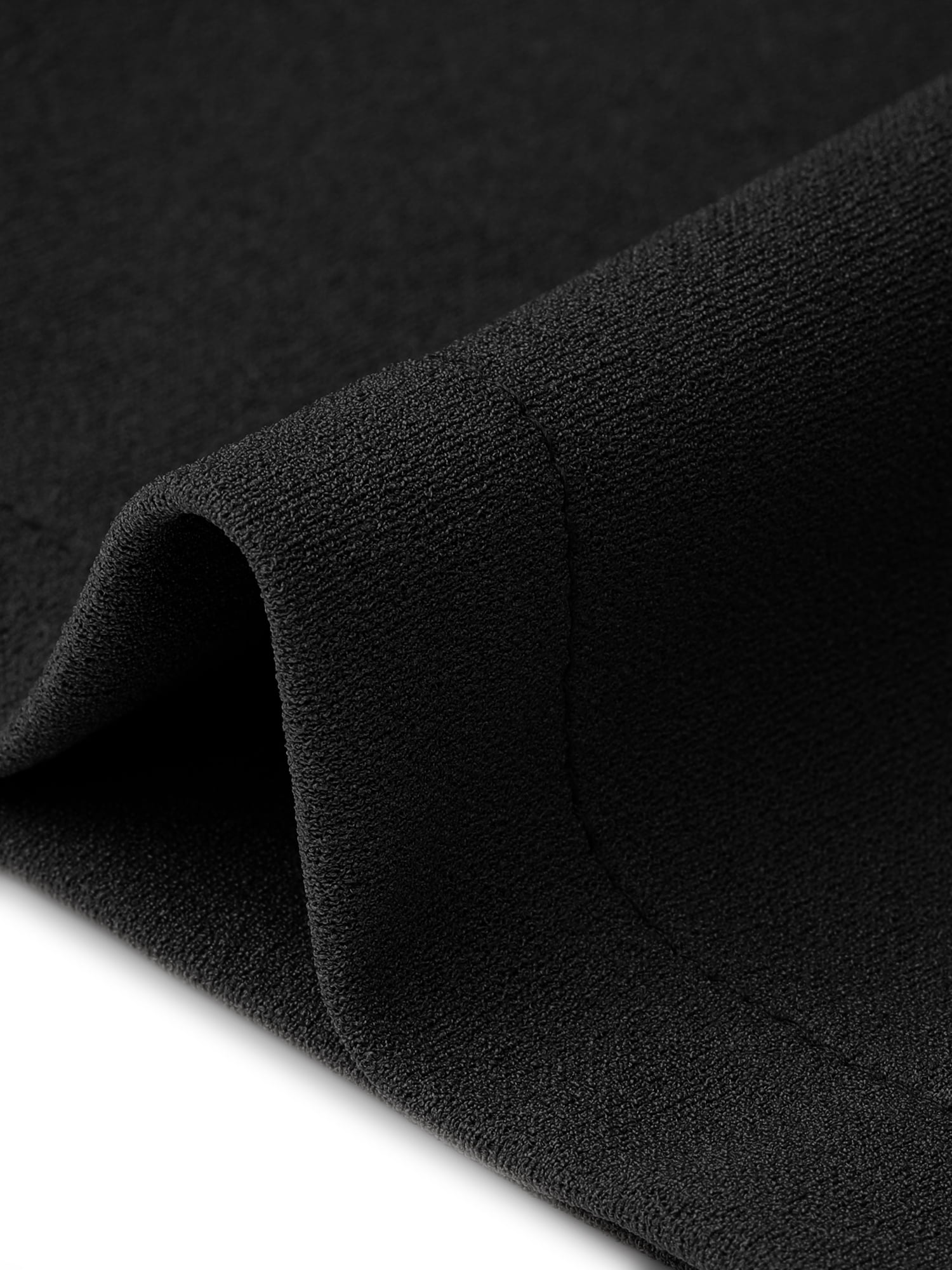 DARING DIVA Women's Elegant Dress Sleeveless Crew Neck Sheath Dress M Black
