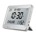 thumbnail image 1 of Reloj despertador Azan, reloj de oración musulmán islámico, calendario decorativo con 8 sonidos de oración. Pantalla blanca blanca, 1 of 9
