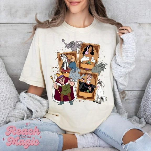 Disney Hunchback Of Notre Dame Tee | Vintage Quasimodo Graphic Shirt | Classic Disney Fan Apparel | Graphic Tee