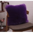 thumbnail image 4 of Square Furry fur (front) Faux (back) pillow 18''x18'' W/Without Insert, 4 of 10