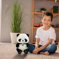 thumbnail image 5 of ​11in Panda Plush w/ Bow Tie & Safety Tongue - Premium Short Velvet Child-Safe Decor, Ready-to-Gift Set (Age 3+)​​ black, 5 of 6