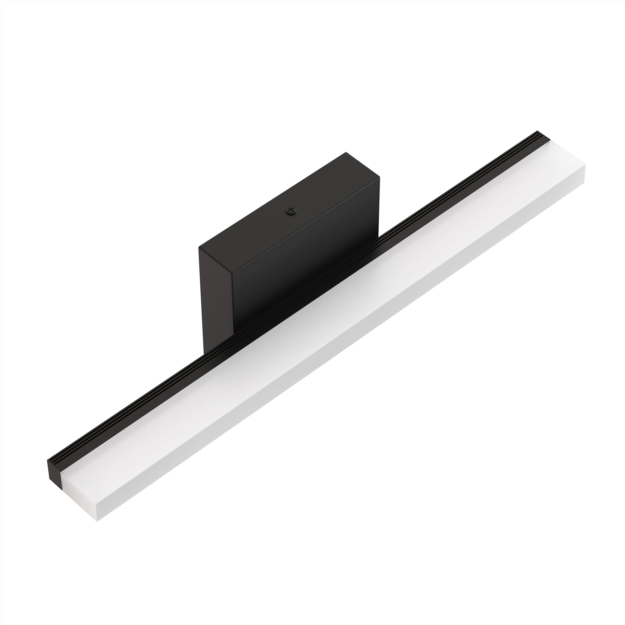 YANSUN Modern LED Vanity Light Bar Acrylic Black Bathroom Wall Lights Fixtures, 15.9 in 15W Bath Lighting Over Mirror for Bathroom Kitchen Bedroom Cool White 6000K