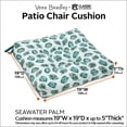 thumbnail image 3 of Classic Accessories Vera Bradley by   Water-Resistant Patio Chair Cushions, 19 x 19 x 5 Inch, 2 Pack, Seawater Palm, 3 of 6