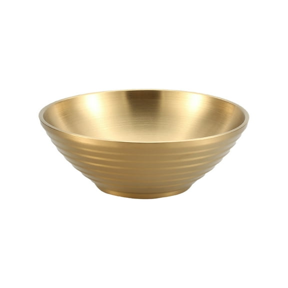 Stainless Steel Double Wall Ramen Bowl, Japanese Style Insulated Rice Bowl, Large Capacity Soup/Salad Bowl