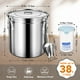thumbnail image 2 of Recipientes de almacenamiento de alimentos Newget de acero inoxidable de 17 kg de capacidad, 2 of 7