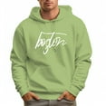 thumbnail image 5 of Men's 100% Cotton Blue BOGLON Hoodie 330g Thick Pocket Hood, 5 of 16