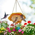 thumbnail image 4 of YIKA Hanging Bird Feeder Bird Feeder Hanging For Garden Yard Outside Hanging Bird Feeder Tray - Metal Mesh Feeders For Birds Bird Feeders Outdoor, 4 of 5