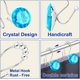thumbnail image 3 of 12 piezas de ganchos para cortina de ducha, anillos para baño, ganchos dobles deslizantes, ganchos antioxidantes con diamantes de imitación de cristal, varillas para cortinas y, 3 of 5