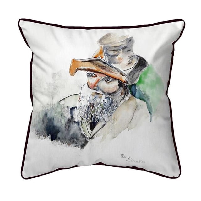 Betsy Drake SN716 Coussin Intérieur & Extérieur 12 x 12 Po. Vieux Sel