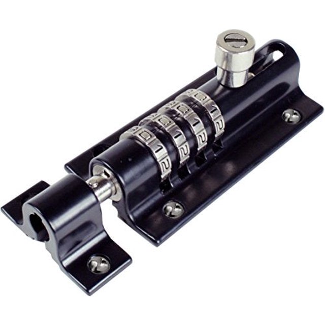 Combi-Bolt CB2000-BLACK Combi-Bolt Sliding Bolt Lock in Black