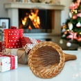 thumbnail image 5 of DefiDgd Christmas Cow Horn Shaped Woven Basket,Autumn Table Decoration Harvest Storage Basket for Thanksgiving Table Centerpieces Fall Party Decorations, 5 of 9