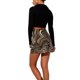 thumbnail image 5 of TRKIYQC Mini Falda Ajustada para Mujer, Cintura Alta, Estampado A Rayas Asimétrico, Cremallera, Lápiz Corto, Falda Corta De Verano TRKIYQC perder, 5 of 7