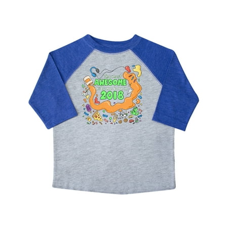 

Inktastic The Most Awesome Kids are Born in 2018 Gift Toddler Boy or Toddler Girl T-Shirt