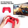 thumbnail image 3 of 2 Pcs Game Joycon-compatible Handle Grip Gaming Console Stand Controller Holder for Nintendo Switch Dual Double Players Game(White), 3 of 8