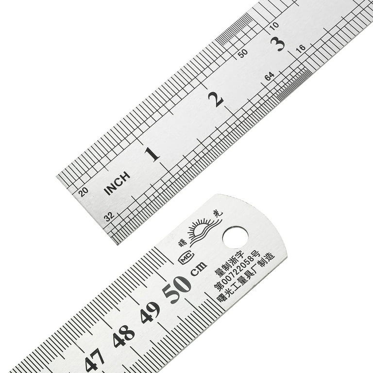 Mr. Pen- Machinist Ruler, Ruler 6 inch, 3 Pack, mm Ruler, Metric Ruler,  Millimeter Ruler, (1/64, 1/32, mm and .5 mm), Metal Ruler 6 inch, Precision  Ruler, 6 inch Ruler, Stainless Steel Ruler, Rulers - Yahoo Shopping
