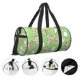 thumbnail image 4 of Rocae Cute Frog2 Print Round Travel Duffel Bag and Fitness Bag, Women's Waterproof Weekend Tote, Men's Travel and Fitness Essentials, 4 of 8