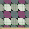 thumbnail image 2 of Abstract Fabric by the Yard Upholstery, Vintage Inspired Geometric Shapes in Squares Abstract Art Arithmetic Design, Decorative Fabric for DIY and Home Accents, Multicolor by Ambesonne, 2 of 5