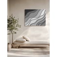 thumbnail image 5 of Black Grey Ombre Wall Art for Living Room,Canvas Picture Wall Decor for Bathroom Bedroom,Modern Geometric Abstract Aesthetic Cream Painting Artwork for Office Hallway Dining Room Decor 24"x32", 5 of 8
