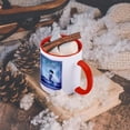 thumbnail image 5 of 3dRose, The Mermaid and the Moon, 15oz Two-Tone Red Mug, 5 of 7