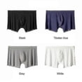 thumbnail image 2 of Men's Underwear Silk Boxer Briefs Short Breathable Ice Silk Boxer Shorts For Men, 2 of 4