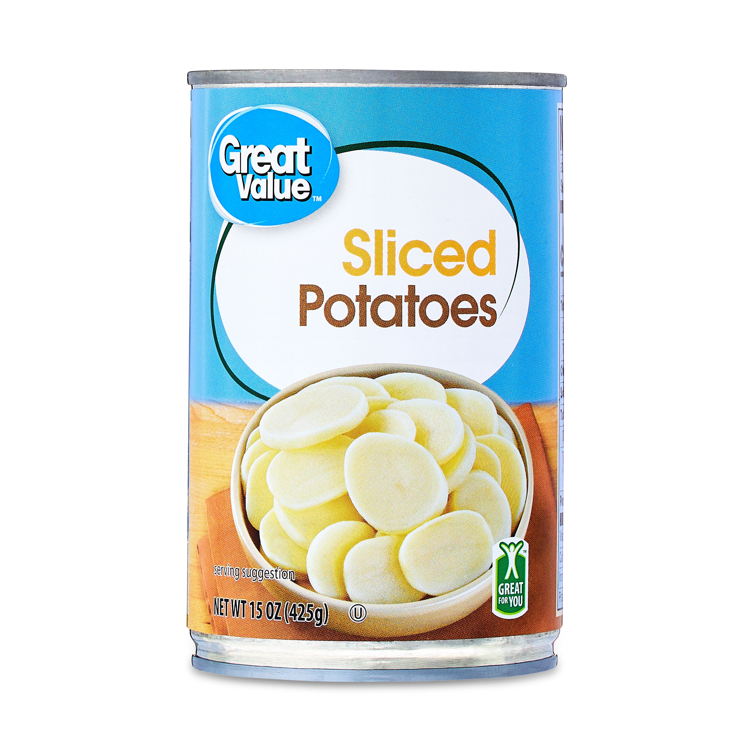 Great Value Sliced Potatoes, Canned Potatoes, 15 oz