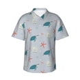 thumbnail image 2 of Goofa Turtles And Shells Hawaiian Shirt for Men, Unisex Summer Beach Casual Short Sleeve Button Down Shirts,Aloha Tropical Floral print shirt-X-Large, 2 of 9