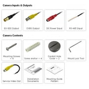 Eyemax Outdoor Bullet IR Camera HD SDI, EX SDI, 8 COB IR 2.8-12mm ( Optional Dual Power )
