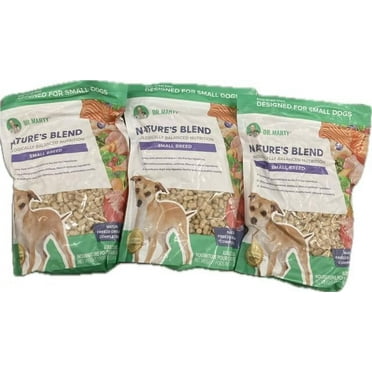 Dr. Marty Nature's Blend Freeze Dried Raw Dog Food for Small Dogs (3 Bags x 16 oz)