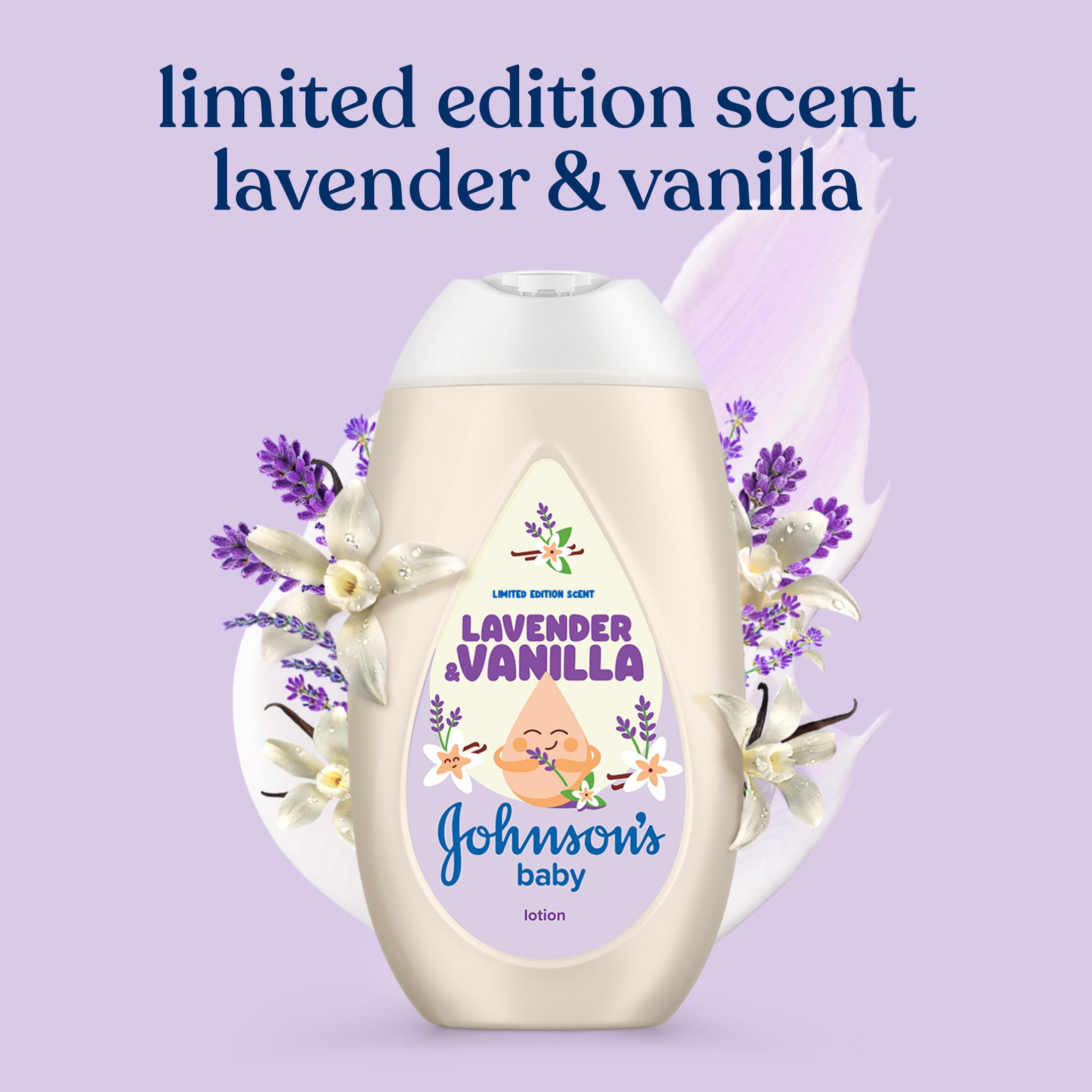 Johnson's Baby Lotion, Lavender & Vanilla Scent, 13.6 fl. oz