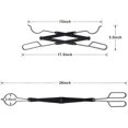 thumbnail image 4 of Pinzas para chimenea de agarre fuerte, pinza para leña resistente con acabado resistente a la oxidación, diseño plegable para un almacenamiento cómodo, distancia segura del fuego, color negro, 66 cm,, 4 of 5
