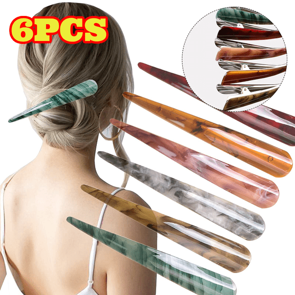 6pcs 5.5 inch Large Alligator Hair Clips for Styling, Non Slip Metal Duckbill Clips Barrettes Hairpins, Hair Accessories for Women Girls