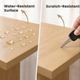 thumbnail image 6 of Hawsaiy Dining Table Set for 8, 78" Farmhouse Dining Table with 8 Upholstered Dining Chairs, Large Kitchen Table Set with Thick Waterproof Top & Metal Leg Chairs for Dining Room(Natural + Beige), 6 of 9
