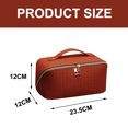 thumbnail image 2 of Bolso cosmético del viaje de la capacidad grande - bolso del maquillaje, bolso portátil del maquillaje del viaje de las mujeres de la prenda impermeable de la PU, 2 of 5