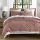 thumbnail image 1 of Juego de colcha HORIMOTE HOME, 100% lino, tamaño queen, cameo rose, 1 of 7