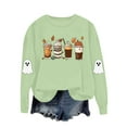 thumbnail image 2 of Jsaierl Women's Halloween Sweatshirts Plus Size Pumpkin Ghost Print Sweatshirt Trendy Crewneck T-shirt Long Sleeve Tunic Pullover Tops Halloween Costumes, 2 of 8