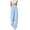 Blue, variant on Jamsmile Womens Pants Casual High Waisted Loose Wide Leg Trousers Comfortable Elastic Waist Vacation Summer Loose Flowy Pants