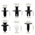 thumbnail image 4 of Scienceny 100x Clips de plástico negros prácticos y fiables para embellecedores de parachoques de coche Clips de montaje universales Vehículos, repuestos y accesorios Mis, 4 of 6