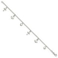 thumbnail image 2 of Finest Gold Sterling Silver Cross, Anchor, Heart Bracelet, 2 of 4