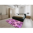 thumbnail image 4 of Ahgly Company Indoor Square Patterned Violet Purple Area Rugs, 7' Square, 4 of 6