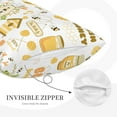 thumbnail image 5 of Naloa Farm Bee Cute Honey Pillowcase, Throw Pillowcase, Wrinkle-Free, Stain-Resistant with Hidden Zipper for Bedroom Sofa - 20"x30", 5 of 9