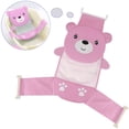 thumbnail image 1 of Bañera Ajustable Espesar Asiento De Baño Para Bebé Recién Nacido Soporte Red Bañera Sling Ducha Malla Oso Rosa, 1 of 8