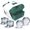 Green, variant on Ball Ice Cube Tray and Big Ice Cube Molds for Whiskey, Slow-Melting, 100% Silicone, No-Plastic, Easy Release, Ideal for Gifting and Elevating Cocktails (Charcoal, 4 Spheres & 6 Cubes)