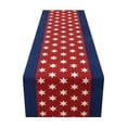 thumbnail image 2 of Miwamany Anniversary of Independence Day Table Runner, Star-Printed American Style Linen Table Runner, Patriotic Dining Decor for Home Kitchen Coffee Table, 2 of 6