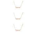 thumbnail image 4 of Collar Sonducket Vintage oro rosa Capricornio letra doce signo del zodiaco, 4 of 6