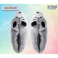 thumbnail image 3 of Silver Lilly Siberian Husky Dog Slippers - Animal Slippers Novelty House Shoe (Grey / White / Black, Large), 3 of 6