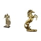 thumbnail image 1 of Figura de escritorio de caballero, estatua de caballo, escultura artesanal, estatua de caballo de pie, material de resina, adecuada para decoración de, 1 of 8